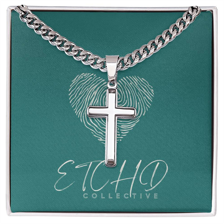 Artisan Cross Necklace Cuban Chain