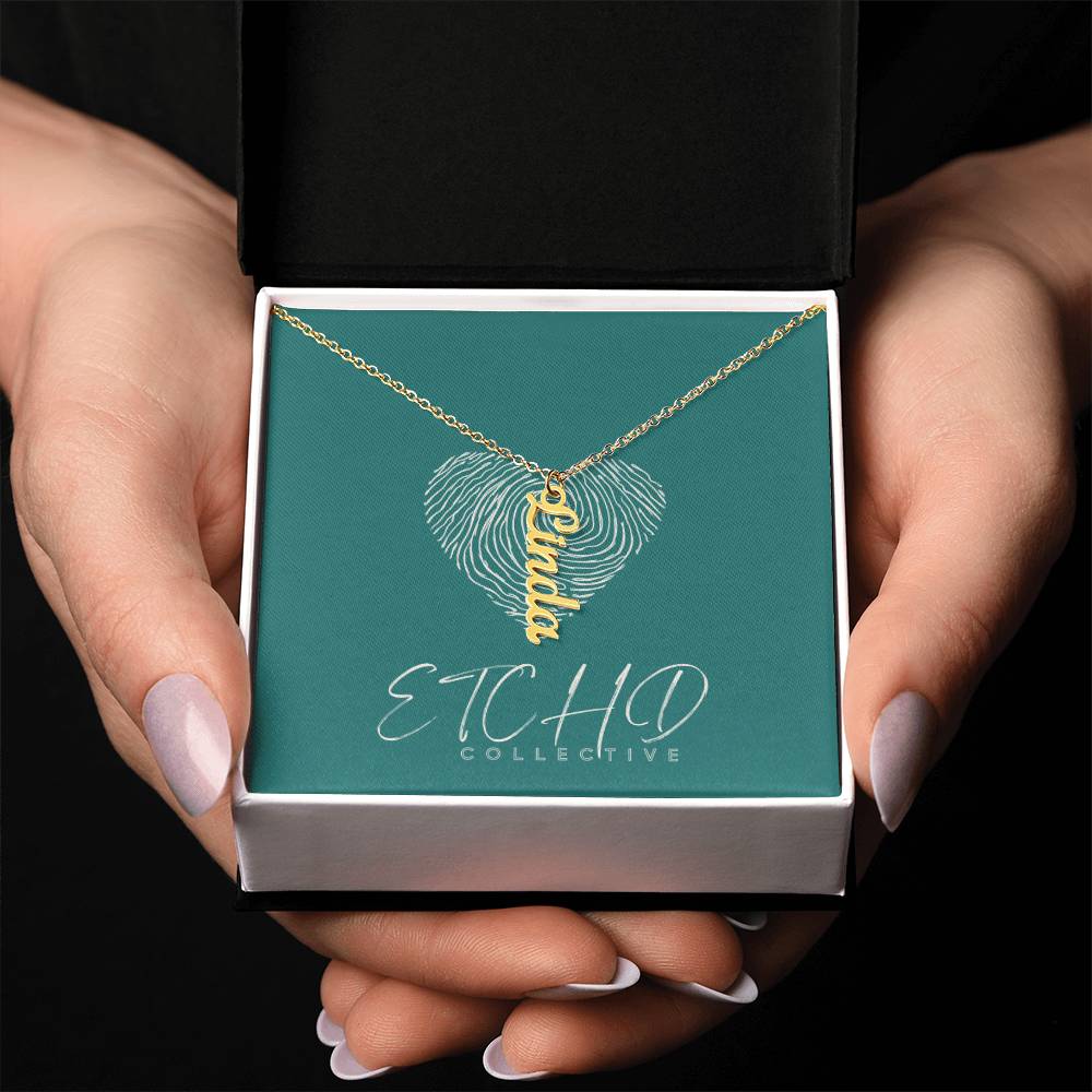Vertical Name Necklace