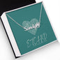 Paw Print Name Necklace