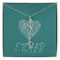 Birth Flower name necklace