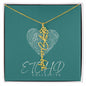 Birth Flower name necklace