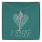 Birth Flower name necklace
