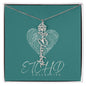 Birth Flower name necklace