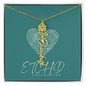Birth Flower name necklace