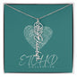 Birth Flower name necklace
