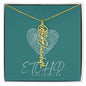 Birth Flower name necklace