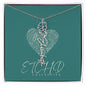 Birth Flower name necklace