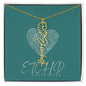 Birth Flower name necklace