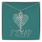 Birth Flower name necklace