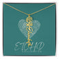 Birth Flower name necklace