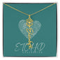 Birth Flower name necklace