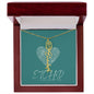 Birth Flower name necklace