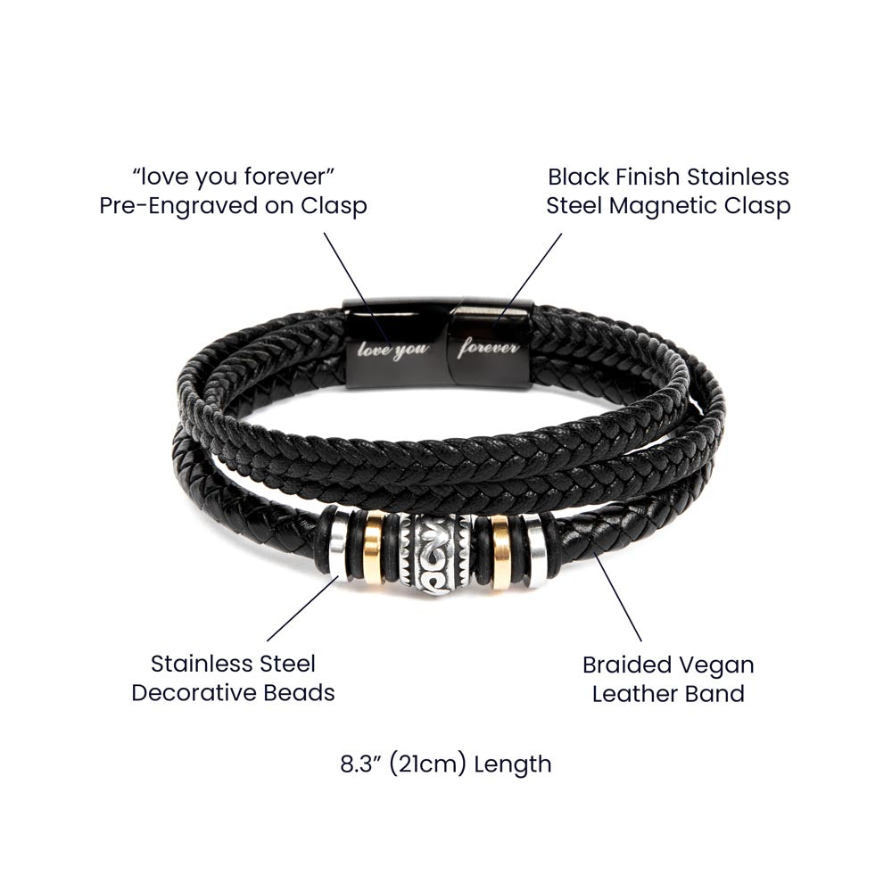 Men's Love you forever bracelet