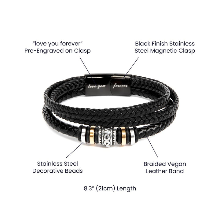 Men's Love you forever bracelet