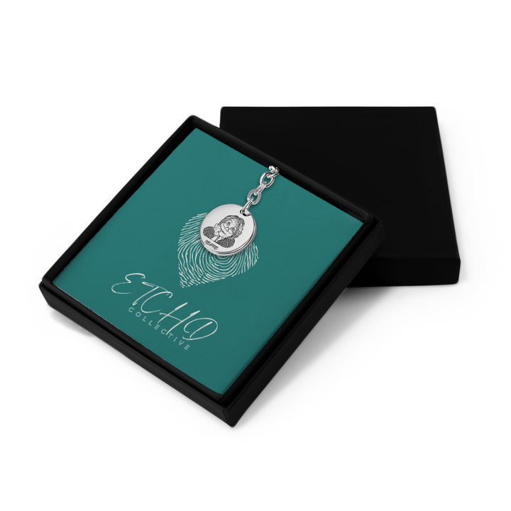 Human Portrait Pendant Keychain