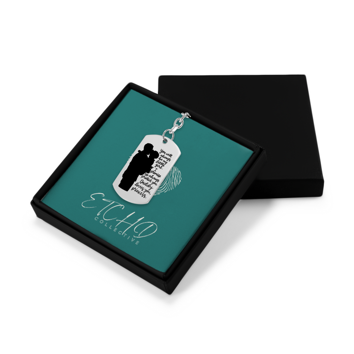 Always Be My Little Girl Tag Keychain