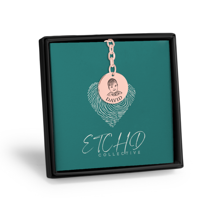 Baby Portrait Pendant Keychain