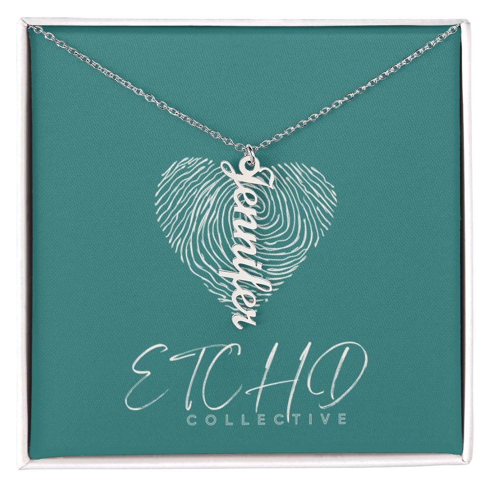 Vertical Name Necklace