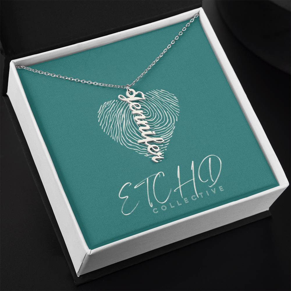 Vertical Name Necklace