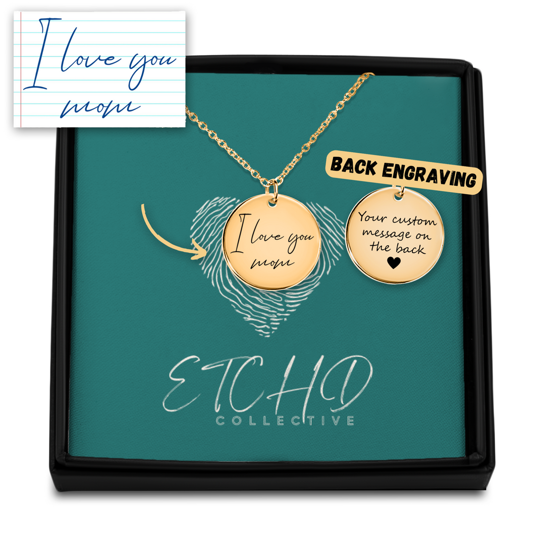 Custom Handwritten Pendant Necklace
